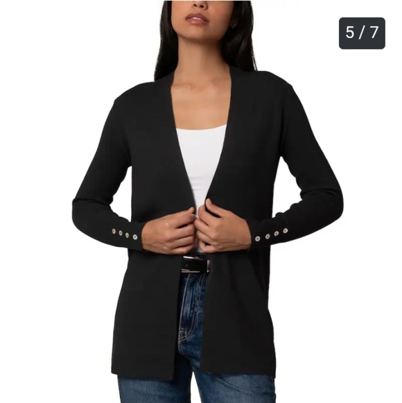 Cyrus The Lightweight Button Cuff Cardigan - Picture 3 of 9